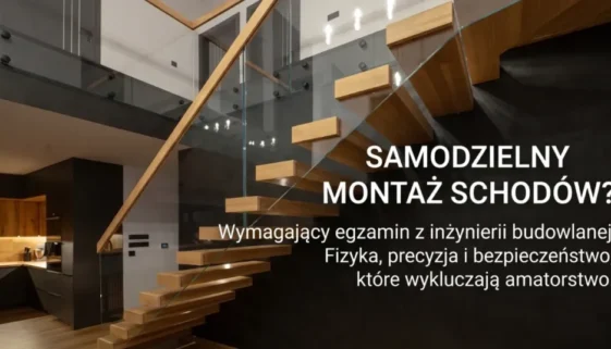 Samodzielny montaż schodów drewnianych vs producent Jurrex – inżynieria CNC i wibroizolatory